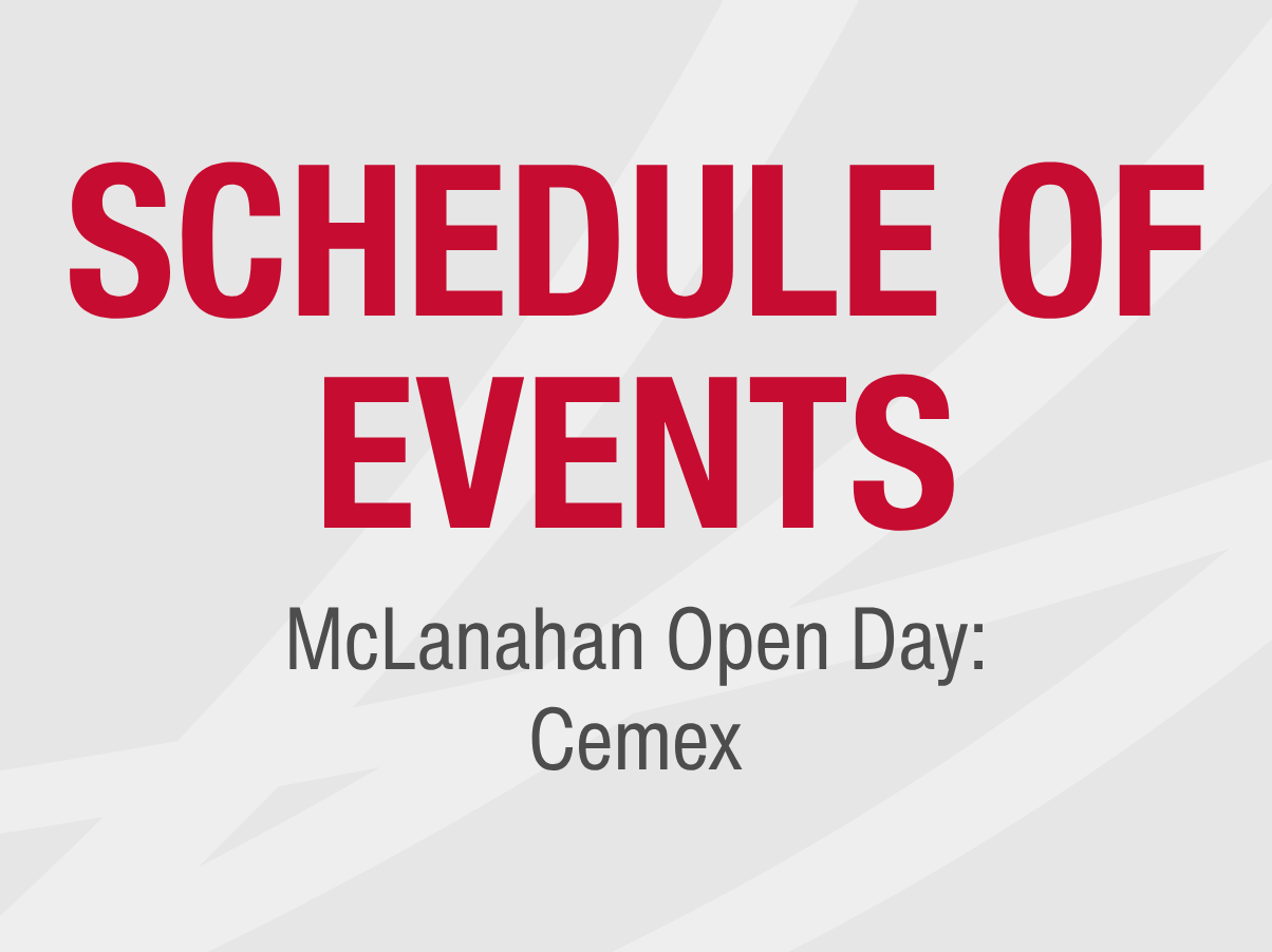 Cemex Open Day Schedule of Events